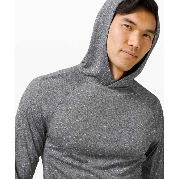 Lululemon Fresh Form Hoodie Black White Print Men Extra Large M3CEIS Athleisure - Picture 4 of 12